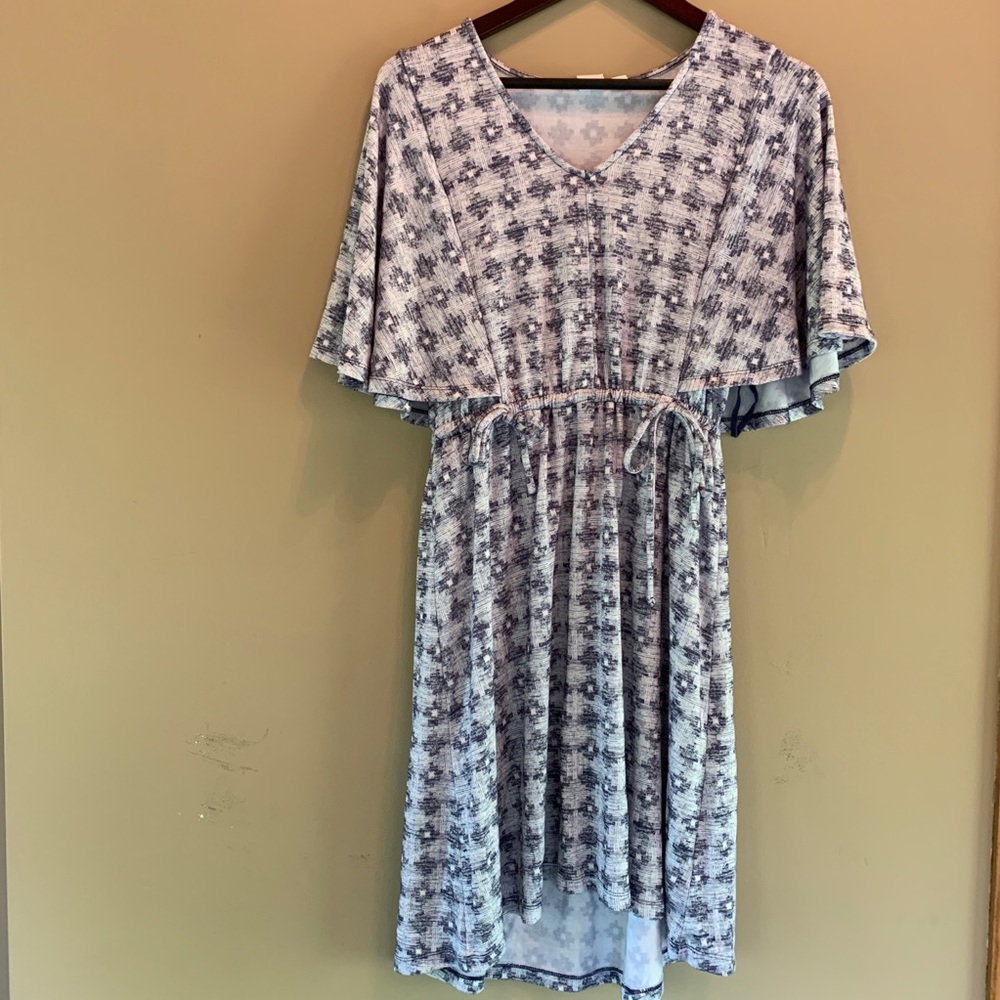 Gap drawstring waist dress